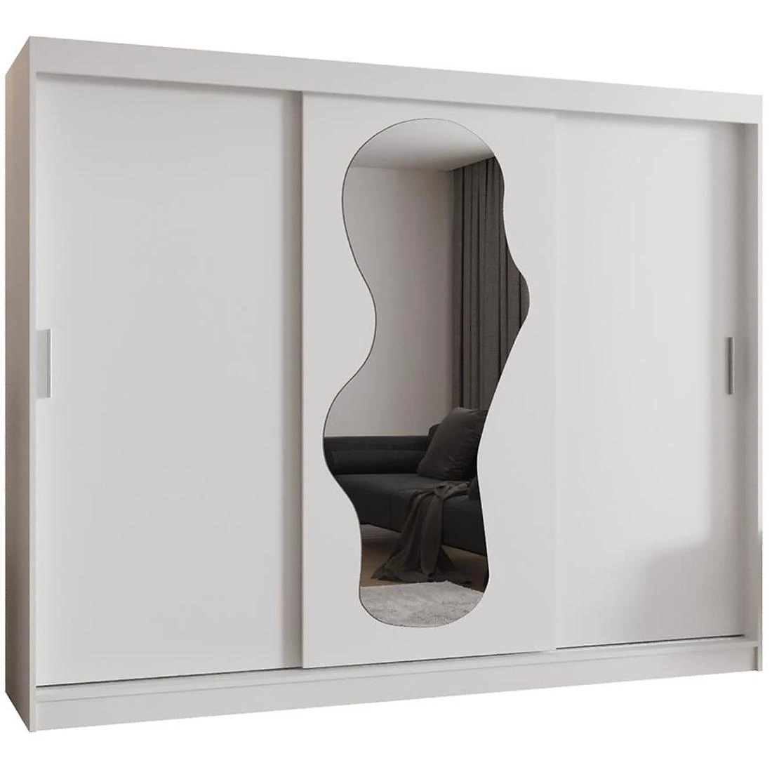 Ultra garderober 250x62x202 cm bela