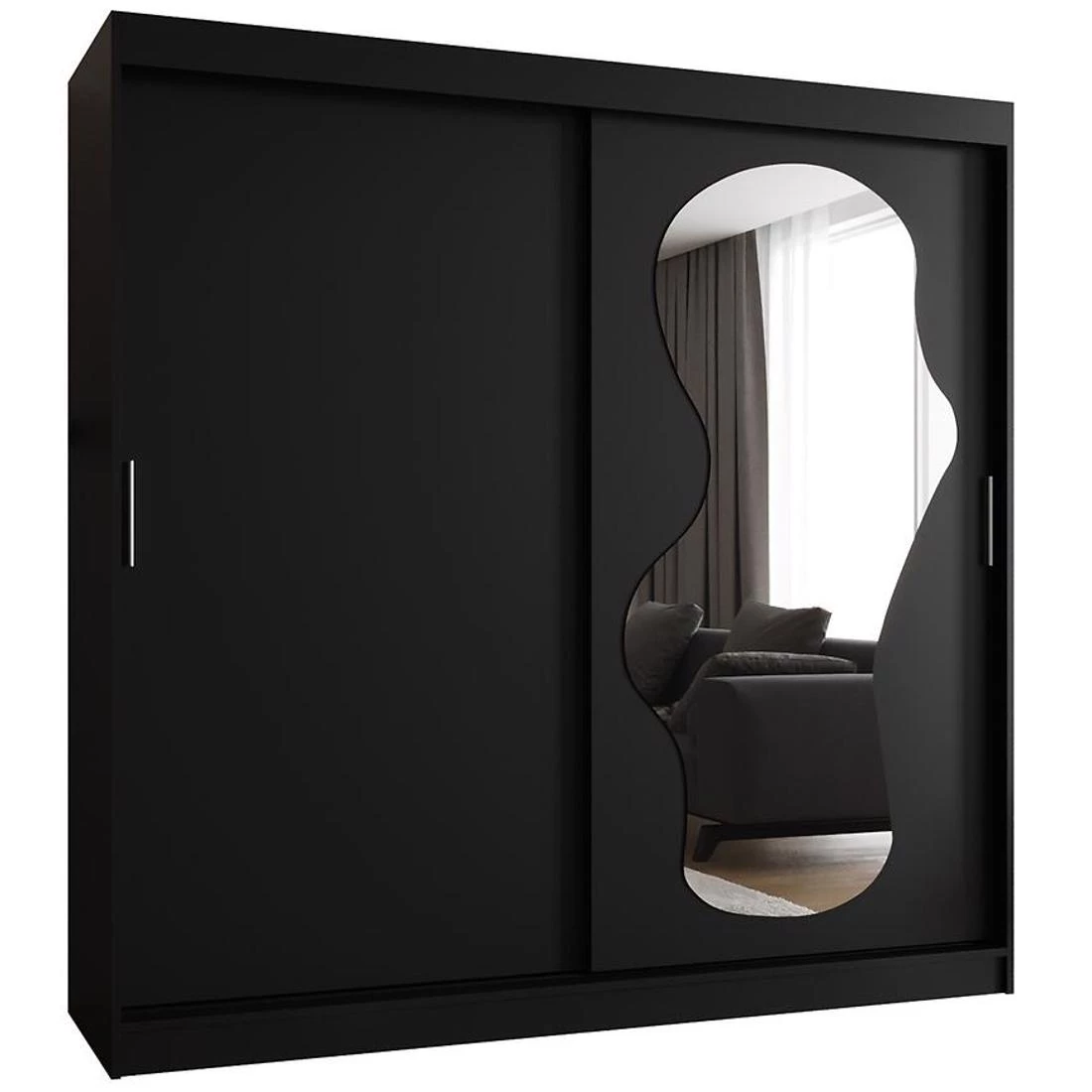 Ultra garderober 200x62x200 cm crna
