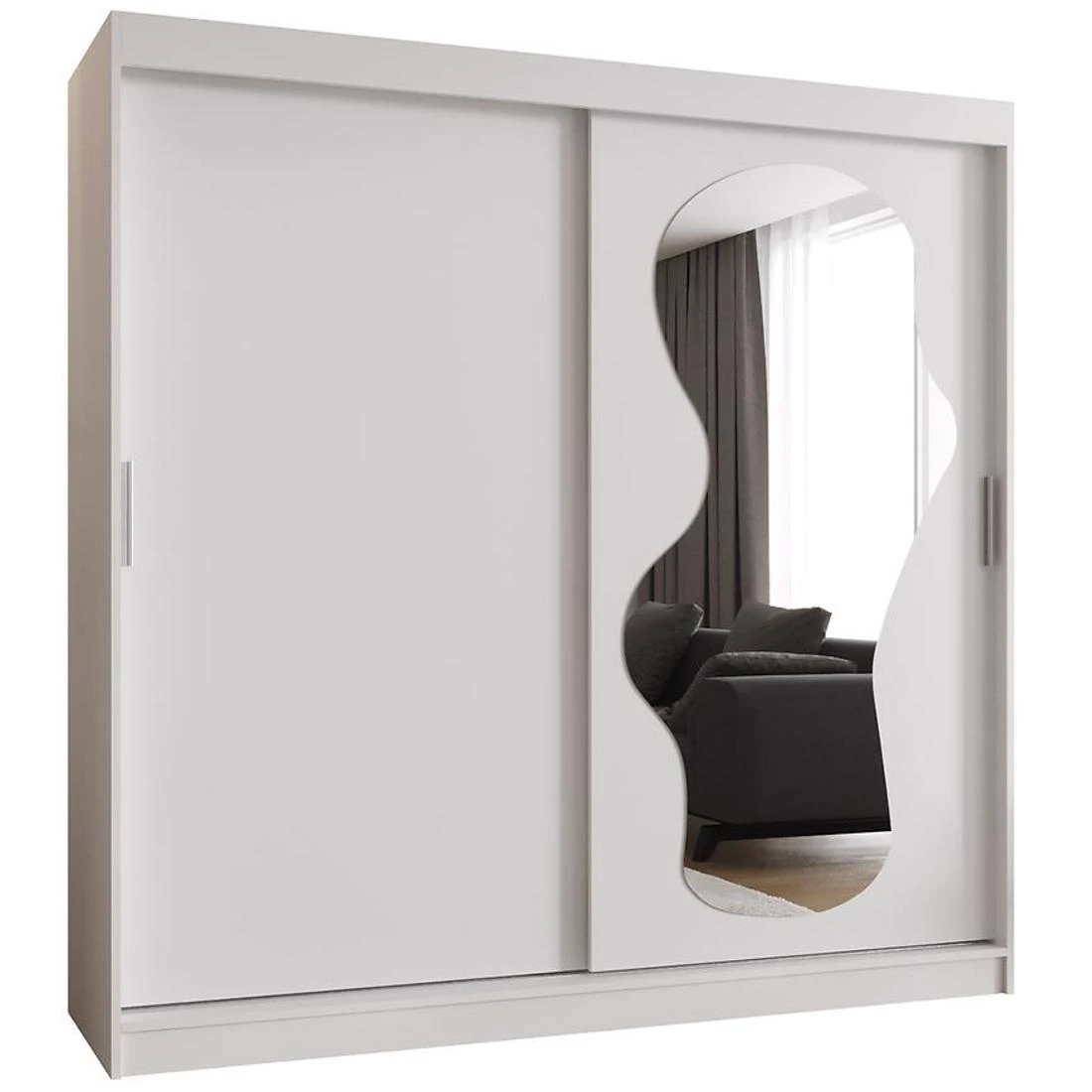 Ultra garderober 200x62x200 cm bela