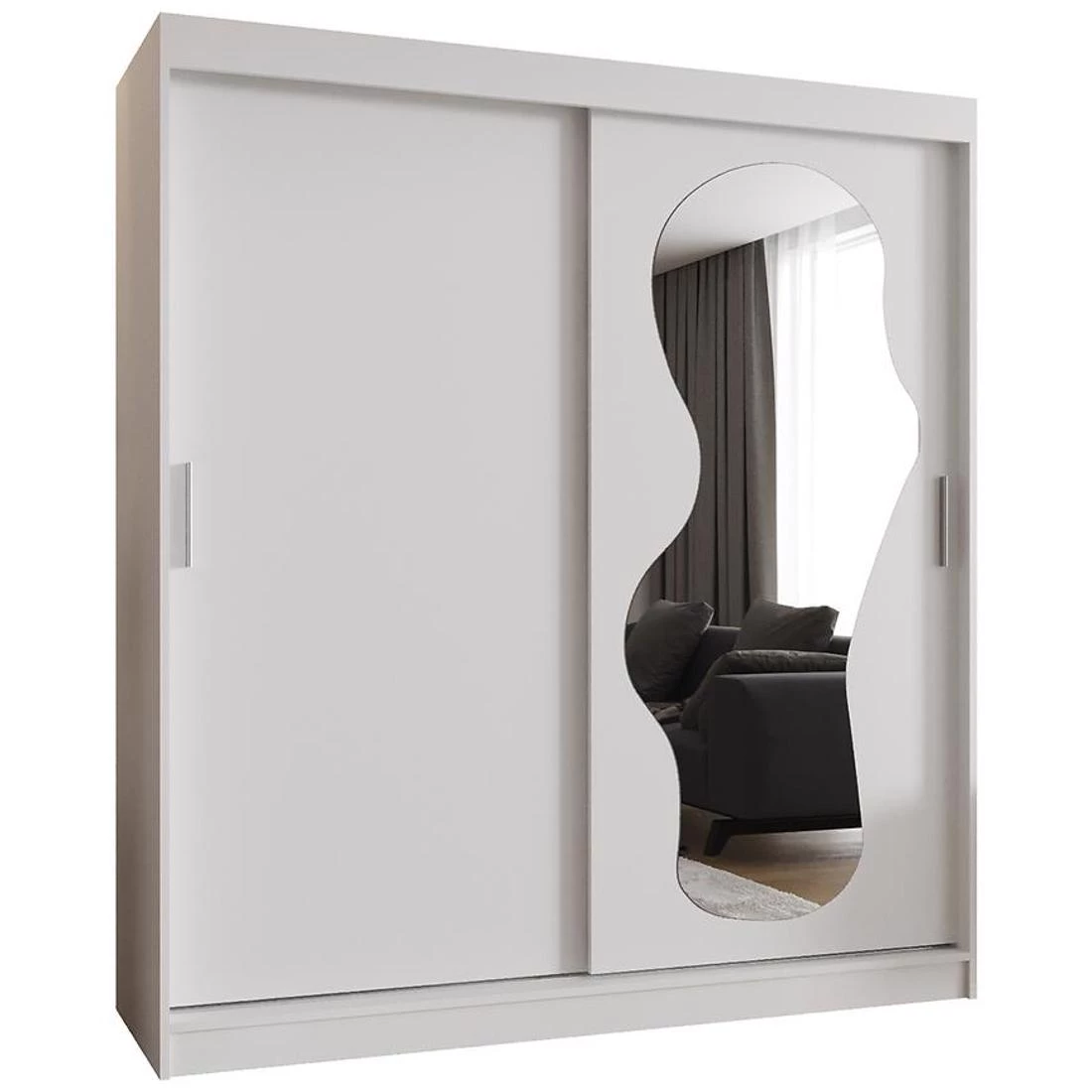 Ultra garderober 180x62x200 cm bela