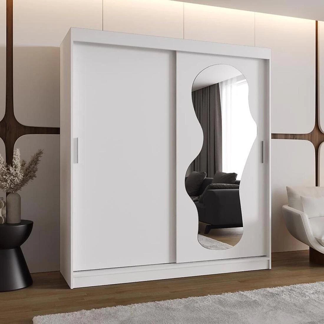 Ultra garderober 180x62x200 cm bela