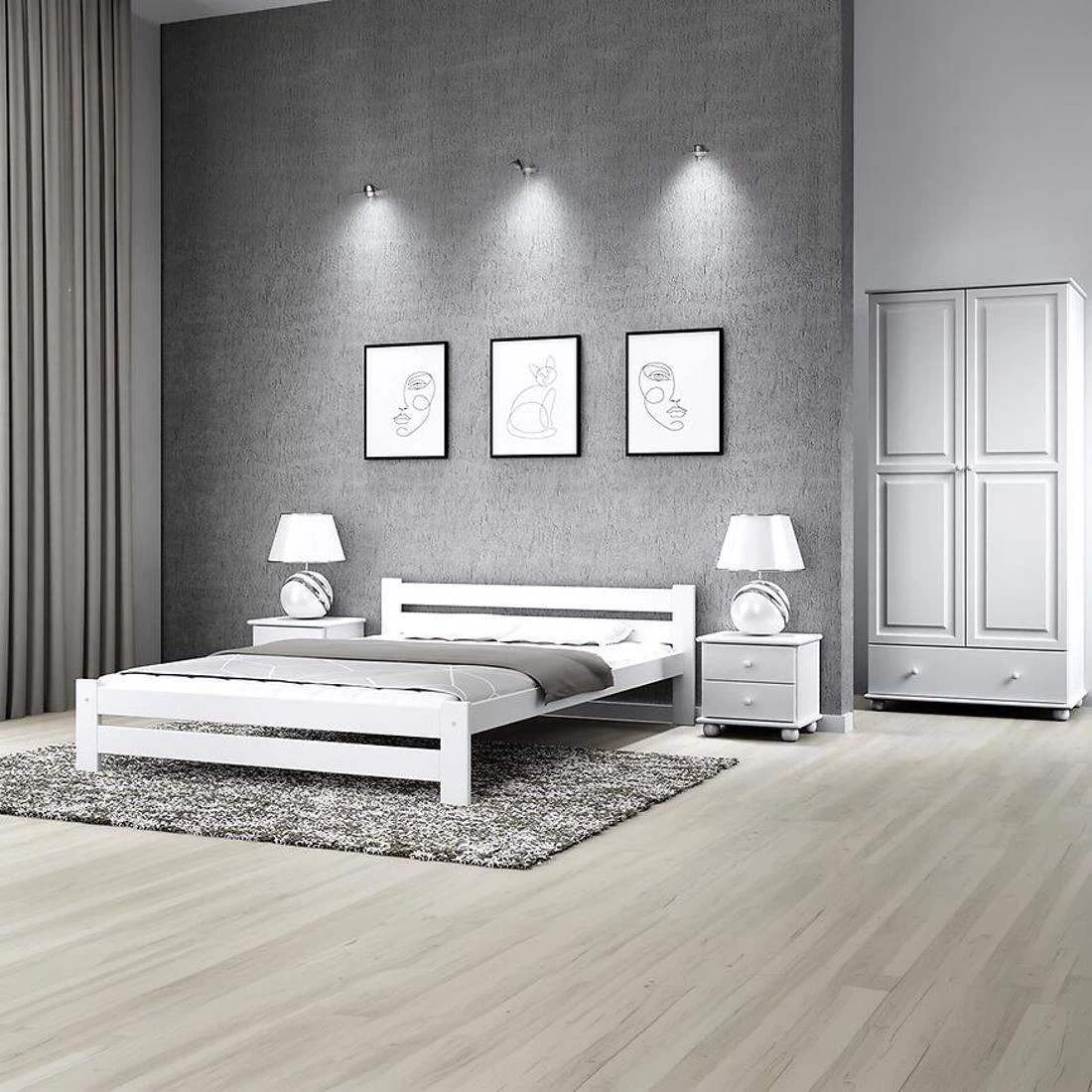 Krevet Agata 200, beli