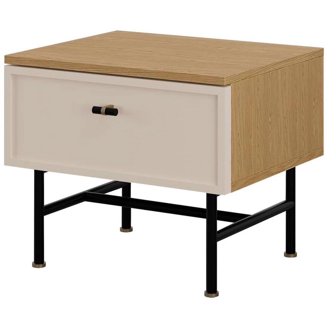 Elora nocni ormaric 50x40x42 cm hrast/kašmir