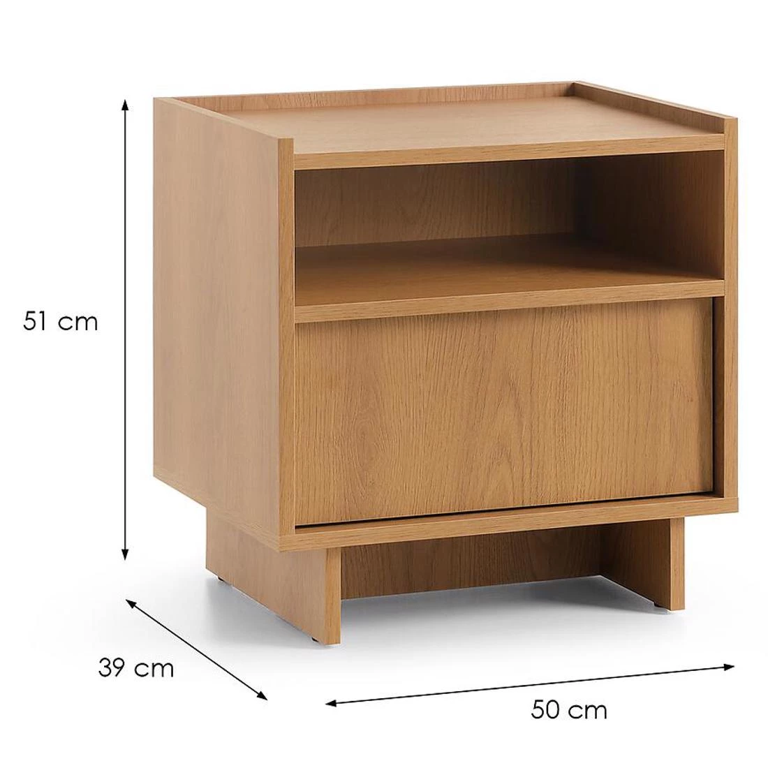 Yasumi nocni ormaric 51x39x50 cm hrast