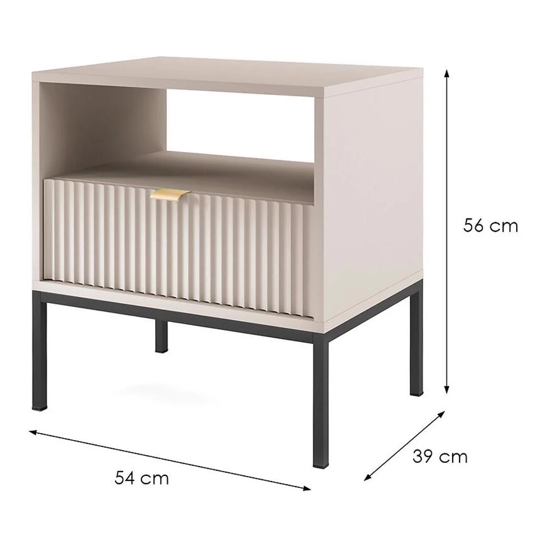 Nova nocni ormaric 54x39x56 cm kašmir