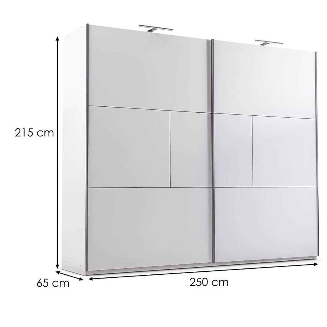 Nimes ormar 250x65x215 cm bela