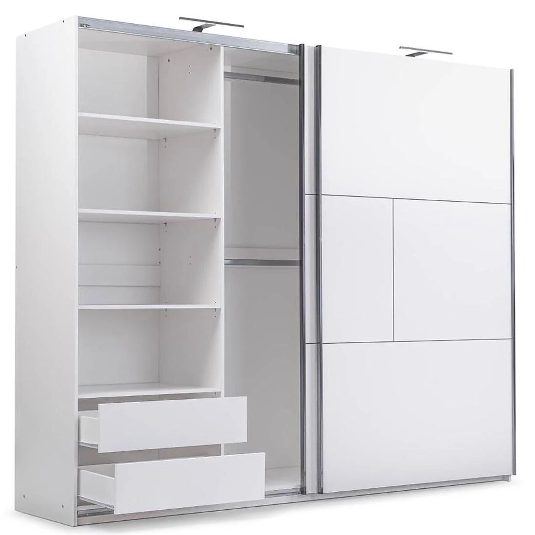 Nimes ormar 250x65x215 cm bela