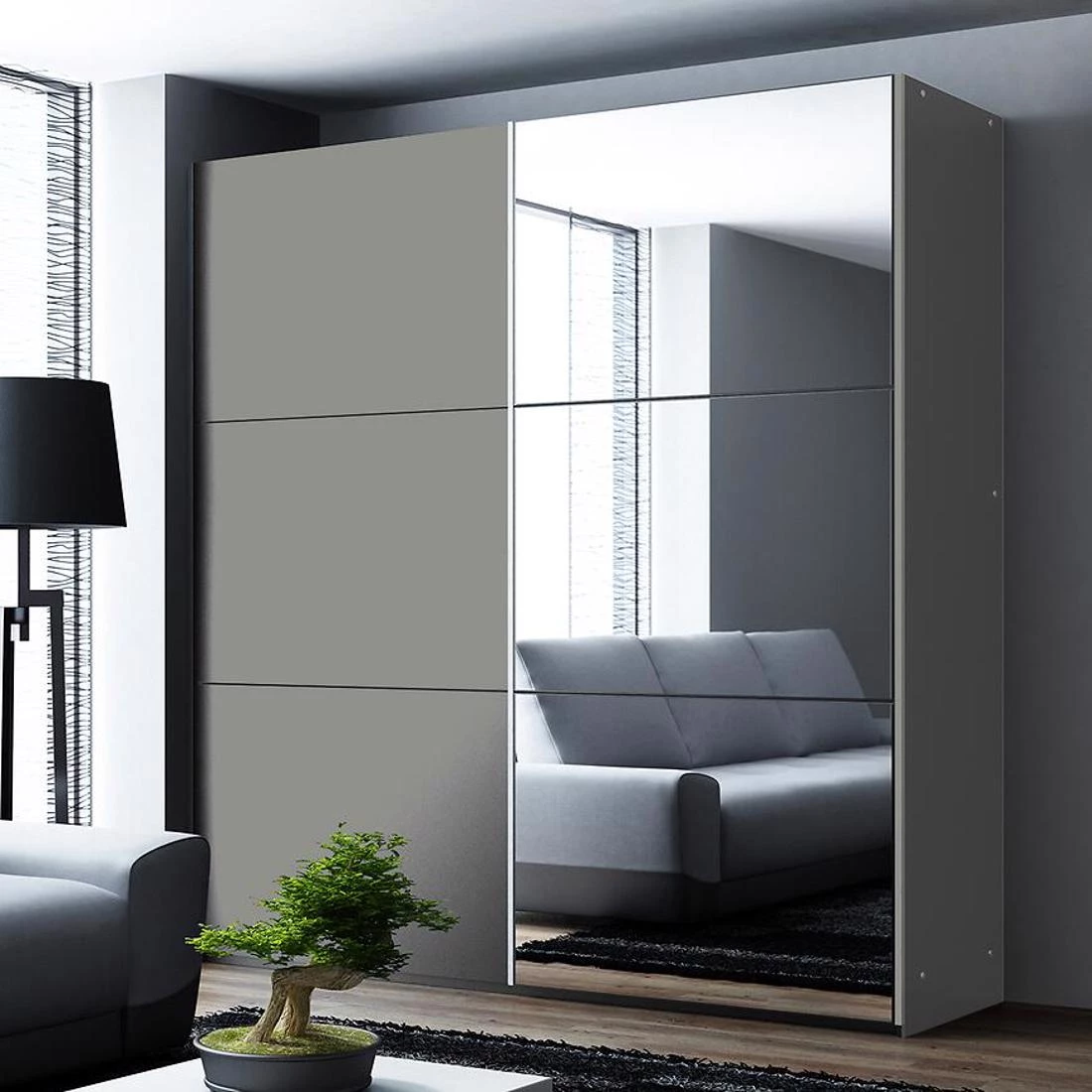 Vigo ormar 151x65x215 cm siva