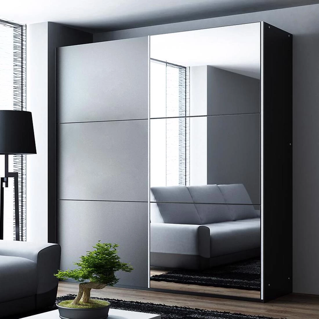 Vigo ormar 122x65x215 cm crna