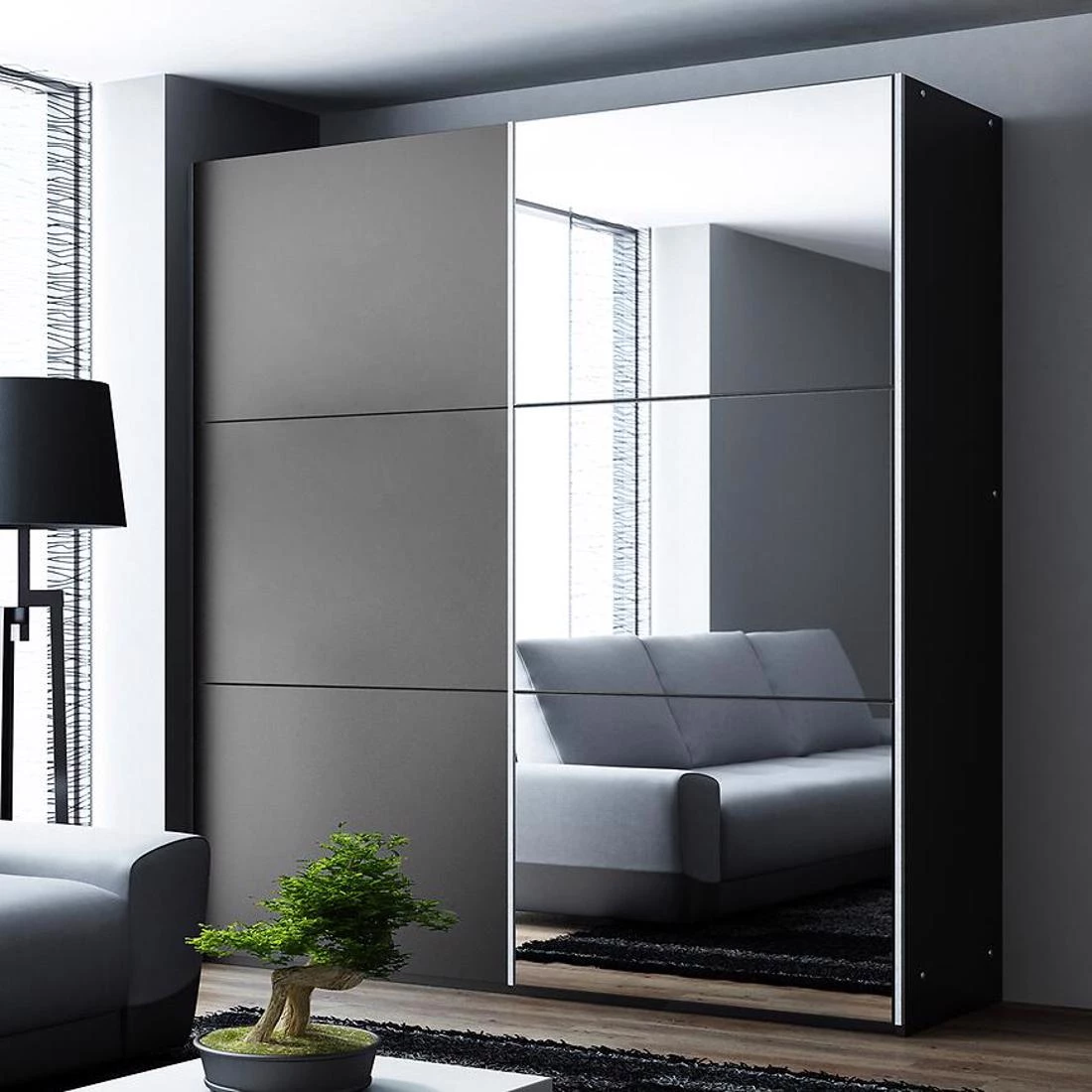 Vigo ormar 122x65x215 cm grafit