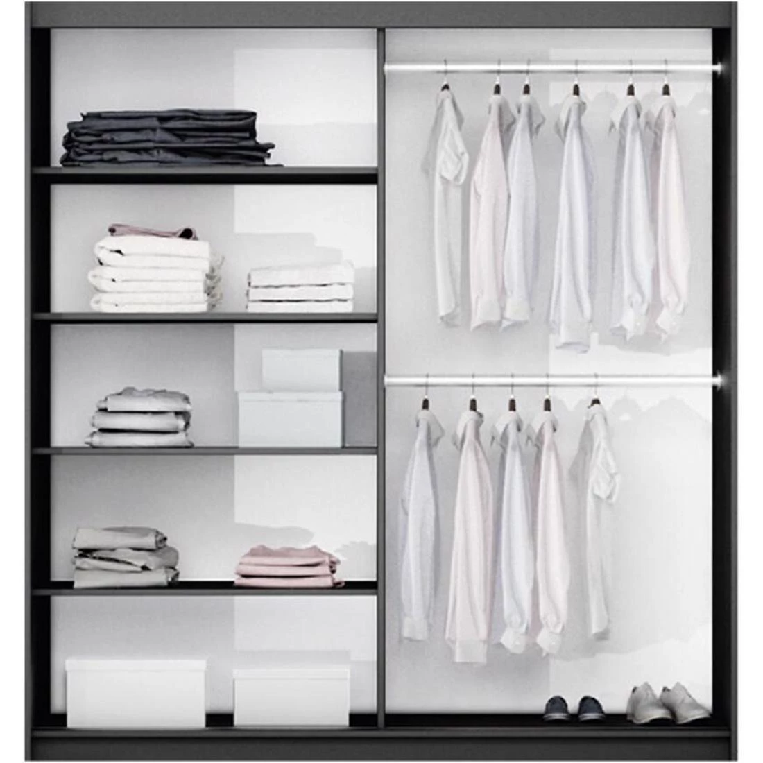 Vigo ormar 122x65x215 cm bela