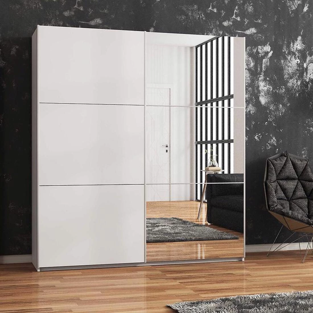 Vigo ormar 122x65x215 cm bela