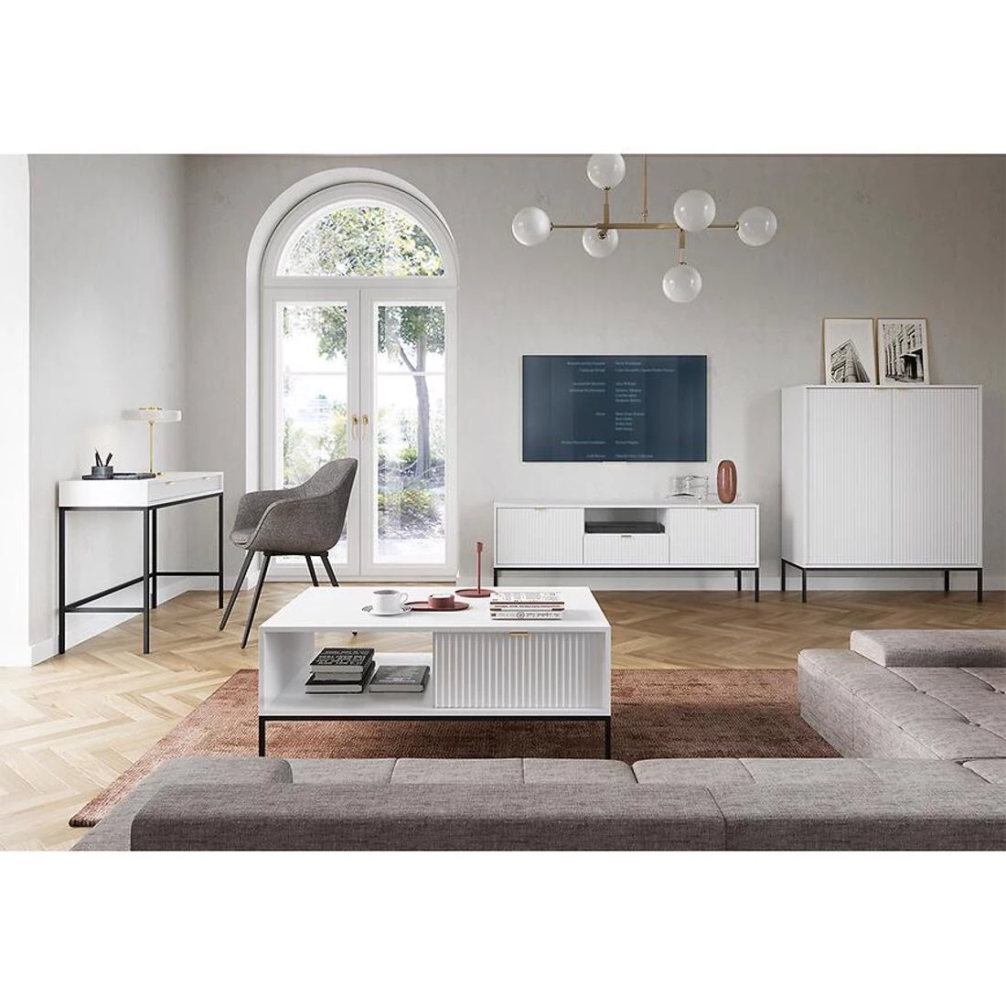 Nova nocni ormaric 54x39x56 cm bela
