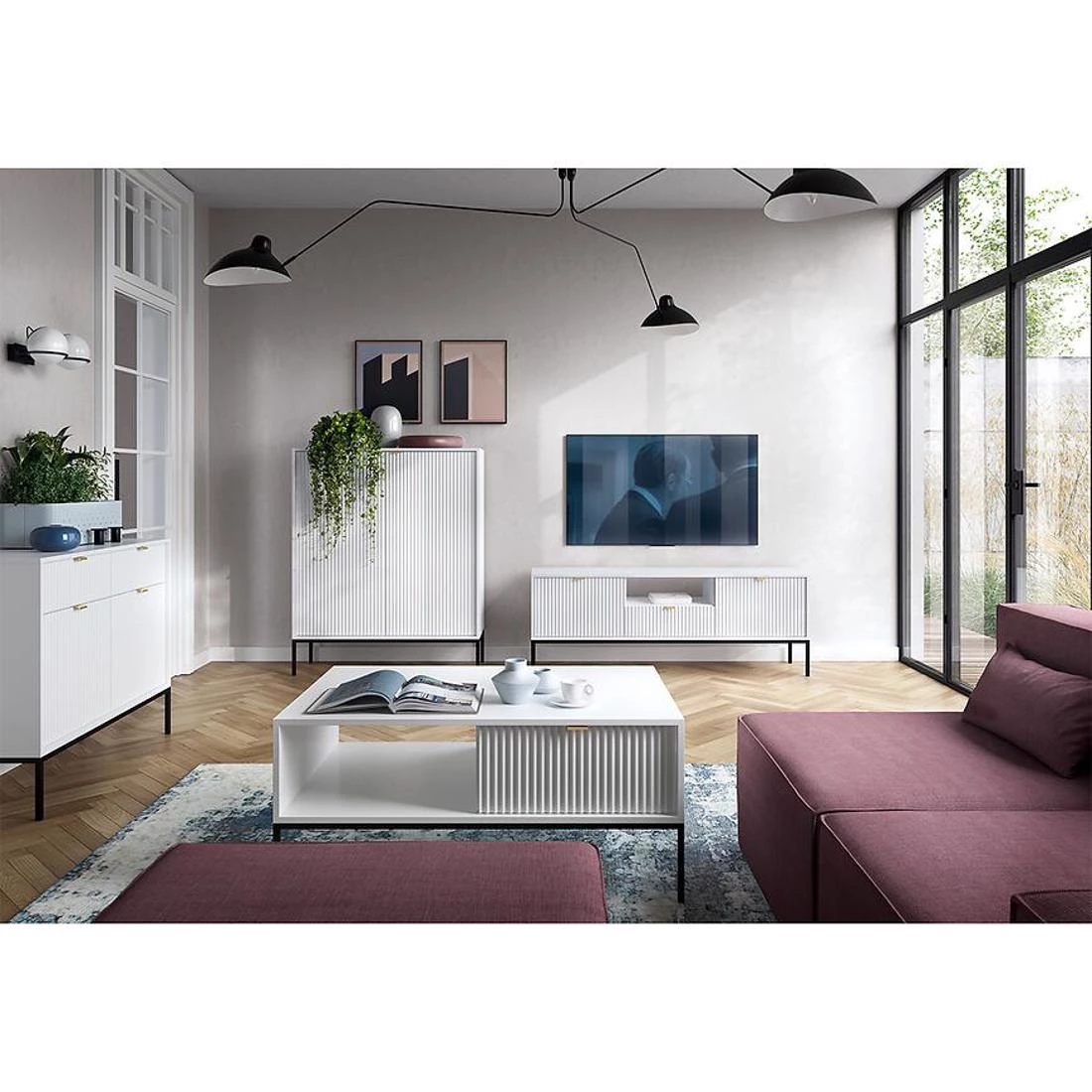Nova nocni ormaric 54x39x56 cm bela