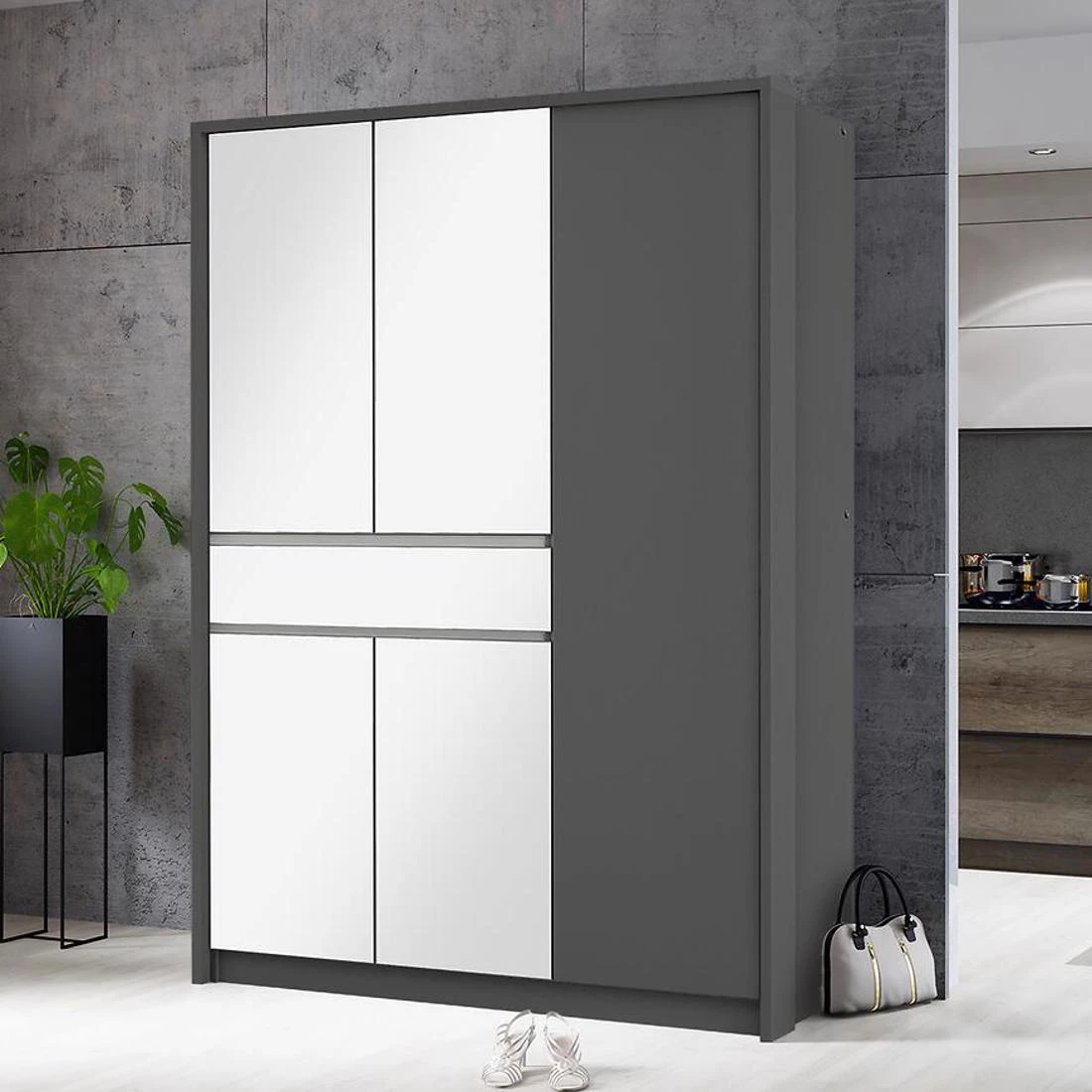 Split ormar 151x65x217 cm grafit