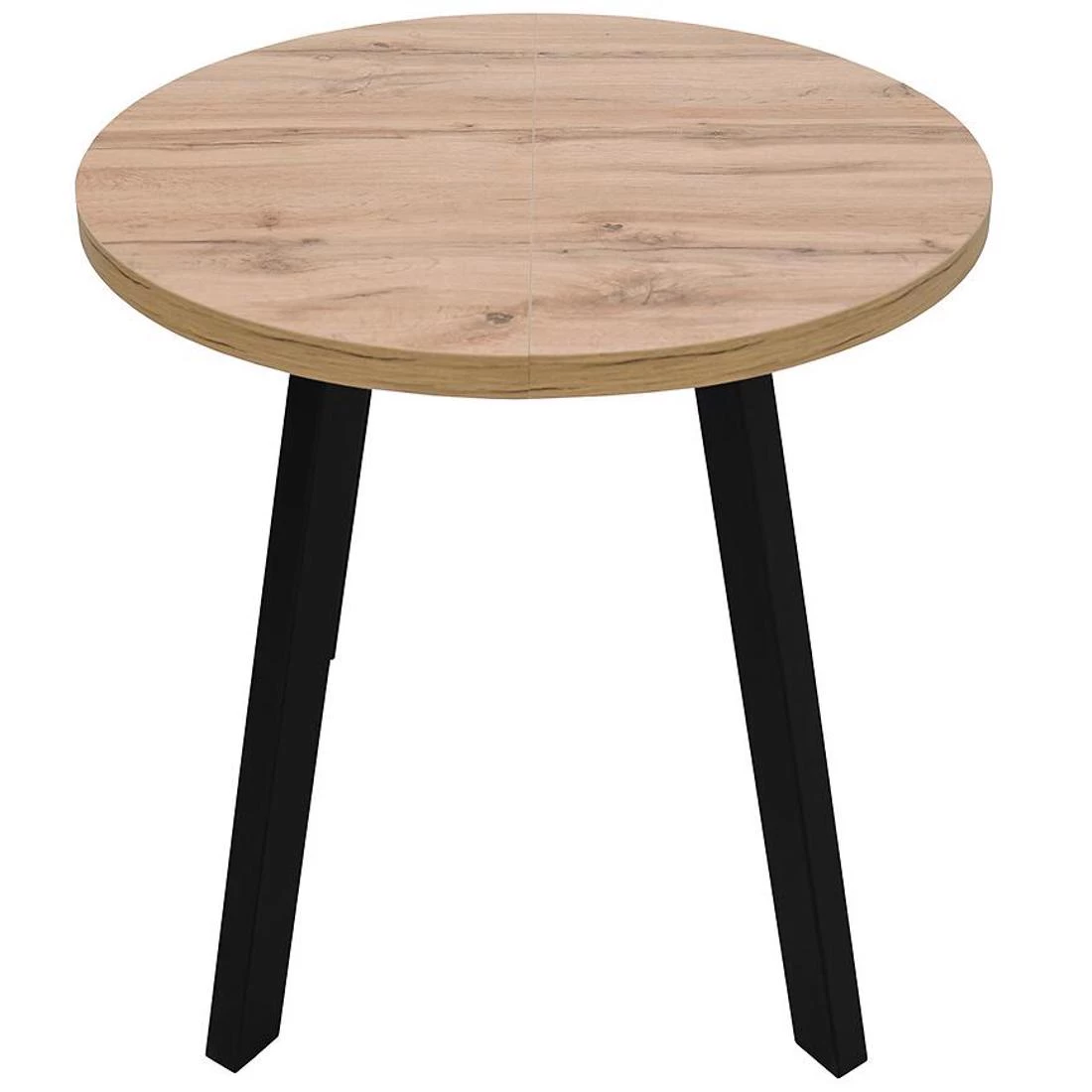 Stol 90(190)x90x76 cm wotan/crna