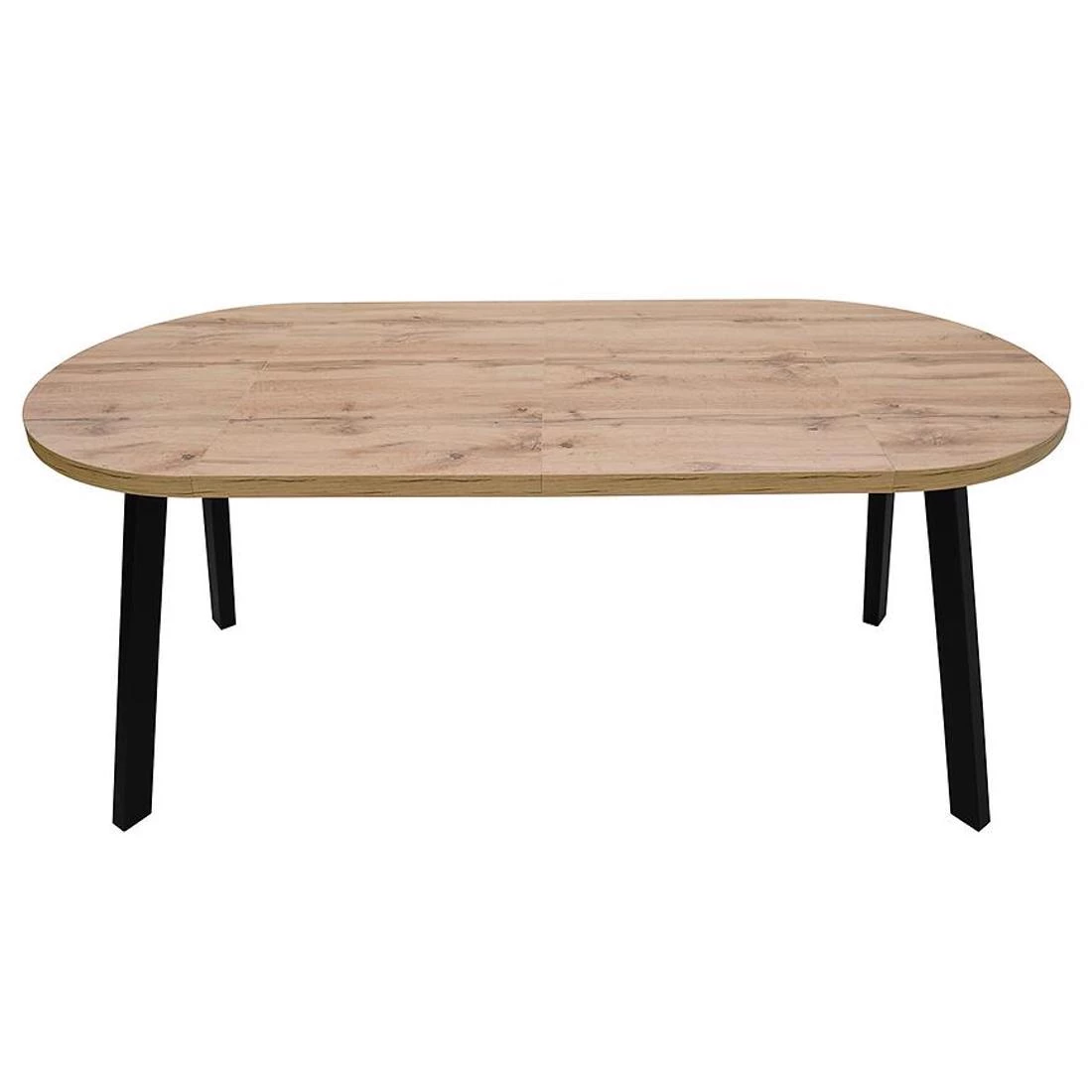 Stol 90(190)x90x76 cm wotan/crna