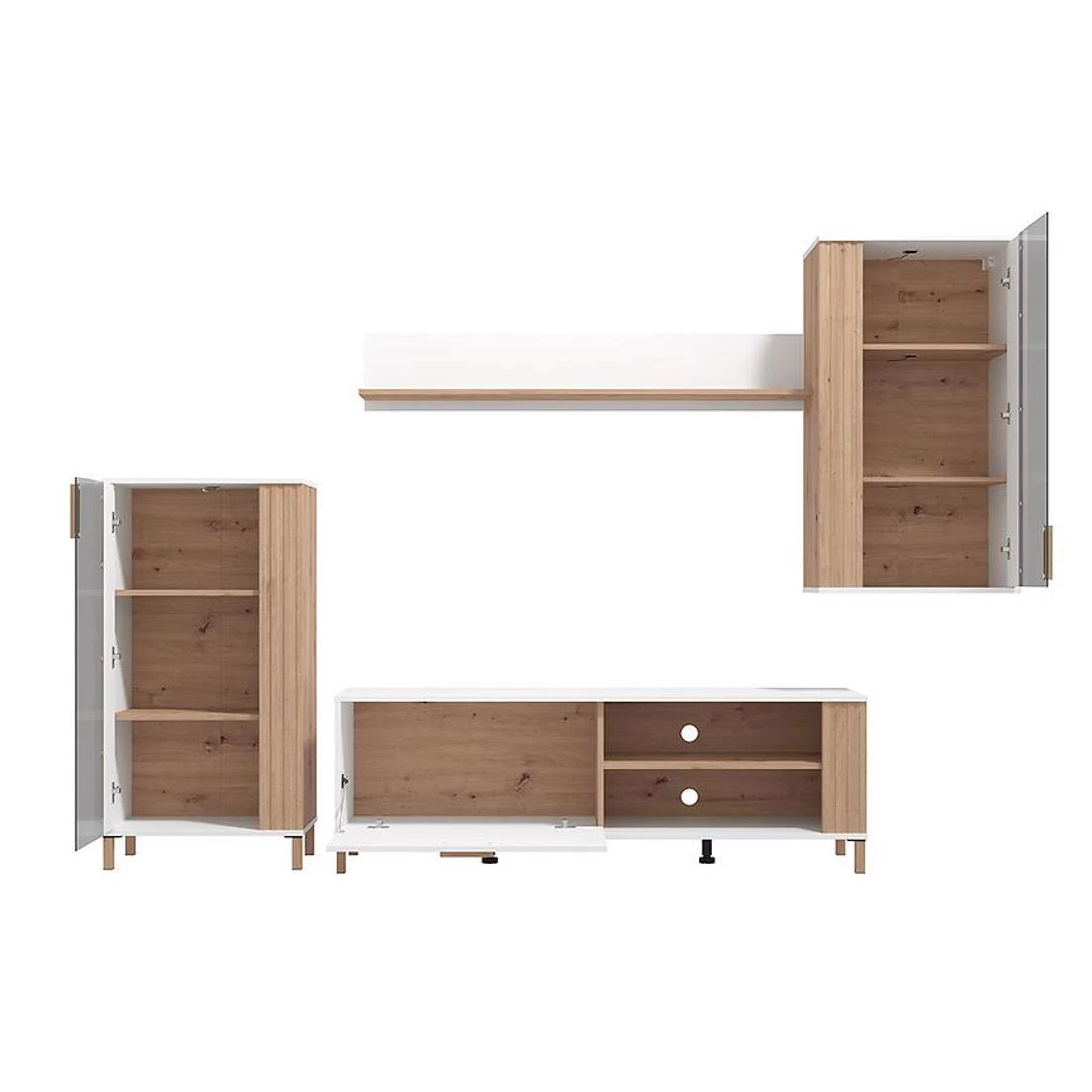 Bestia regal 280,5x40x170 cm artisan/bela