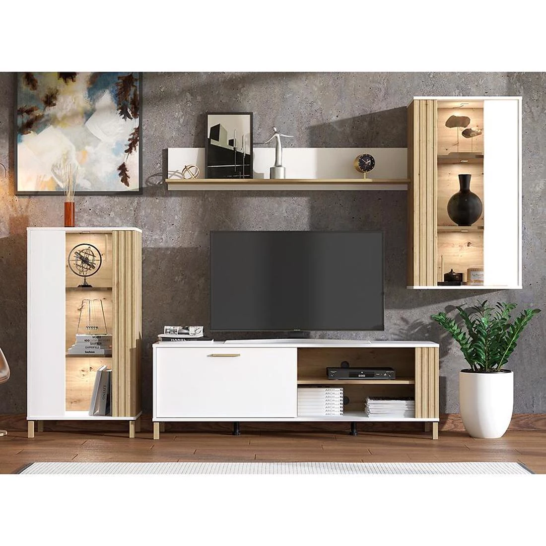 Bestia regal 280,5x40x170 cm artisan/bela