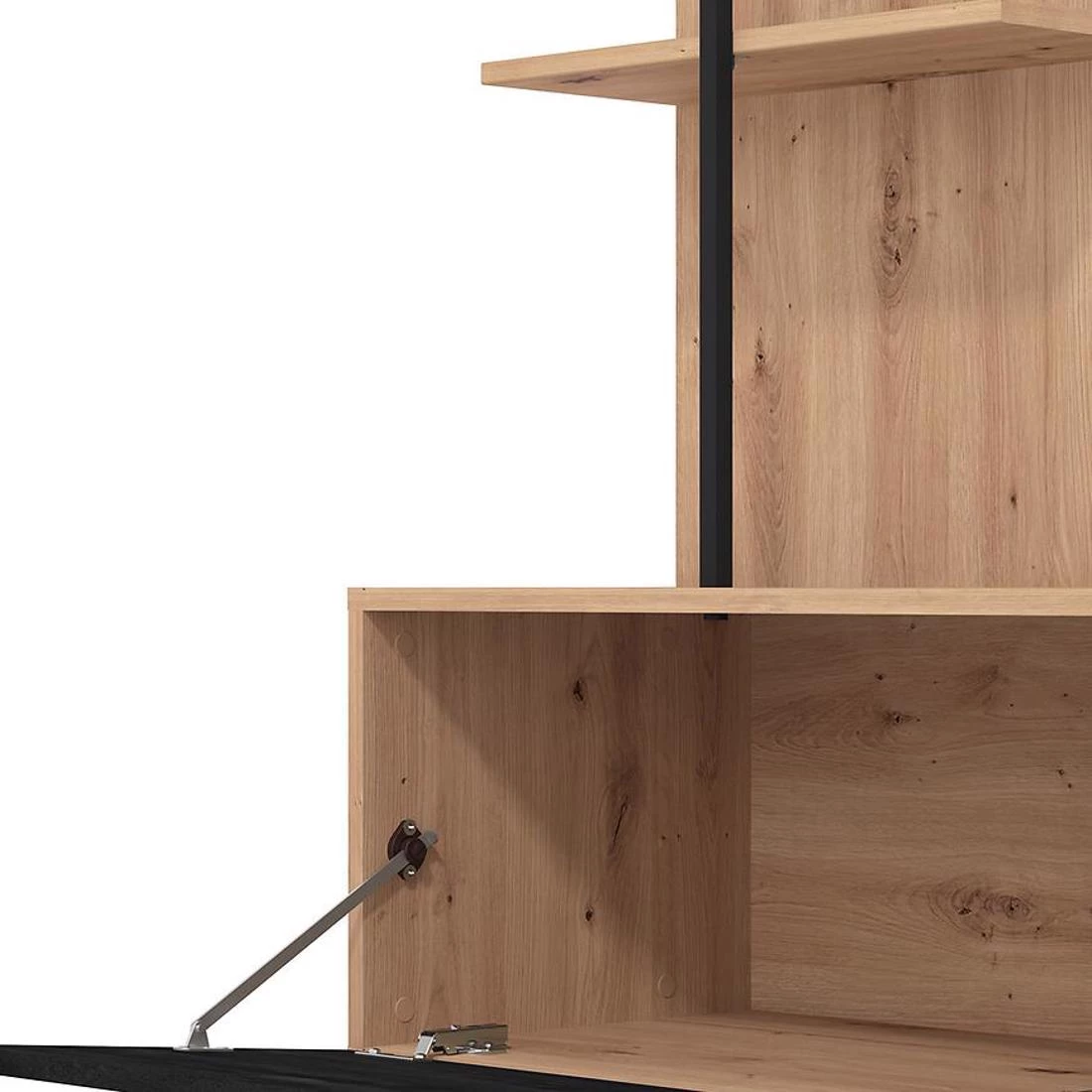 Evora regal 205,5x41,5x173 cm artisan/crna