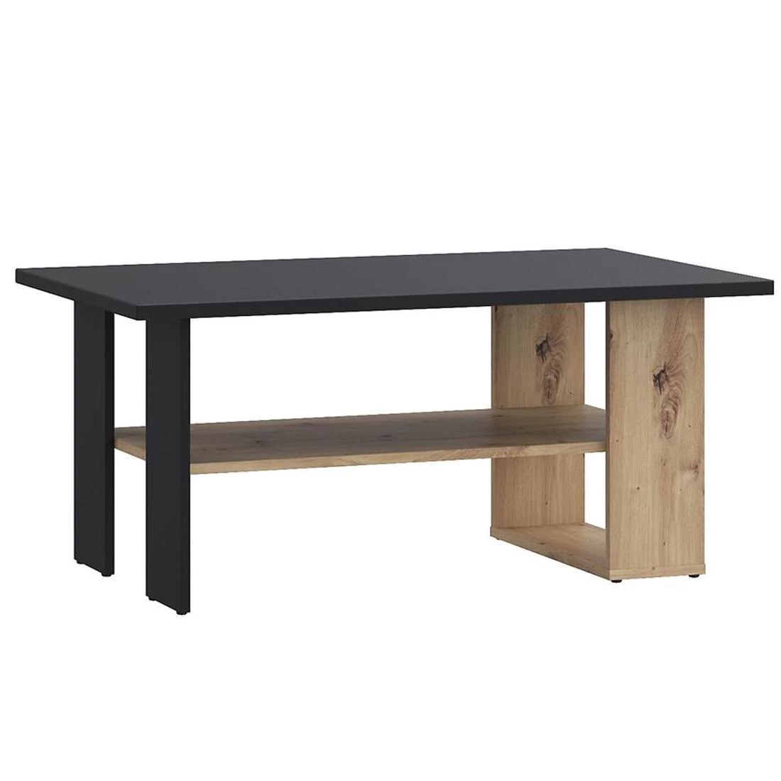 Caldicot stocic 60x110x45 crni/hrast