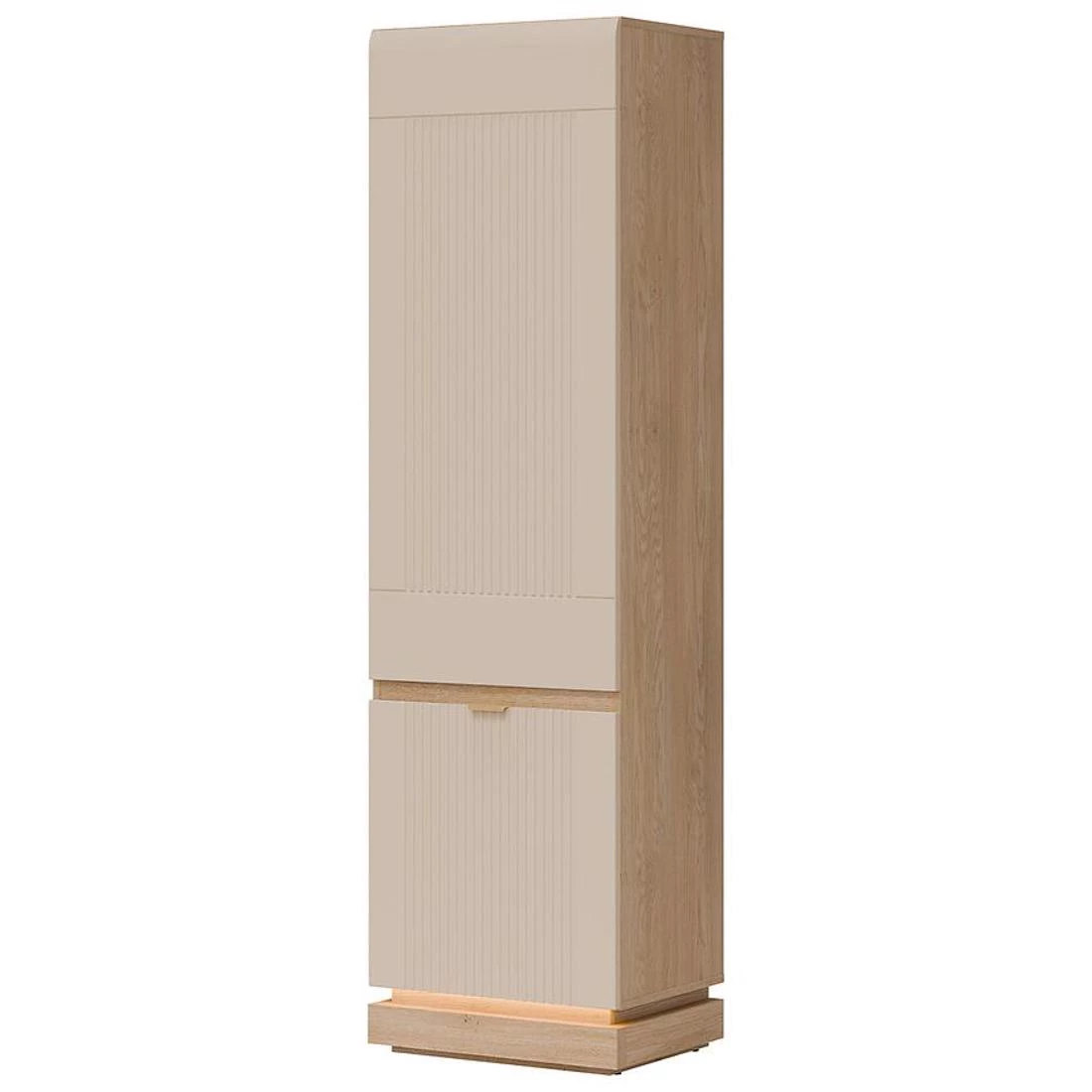 Milton ormaric 54,5x40,5x193,5 hrast/bež