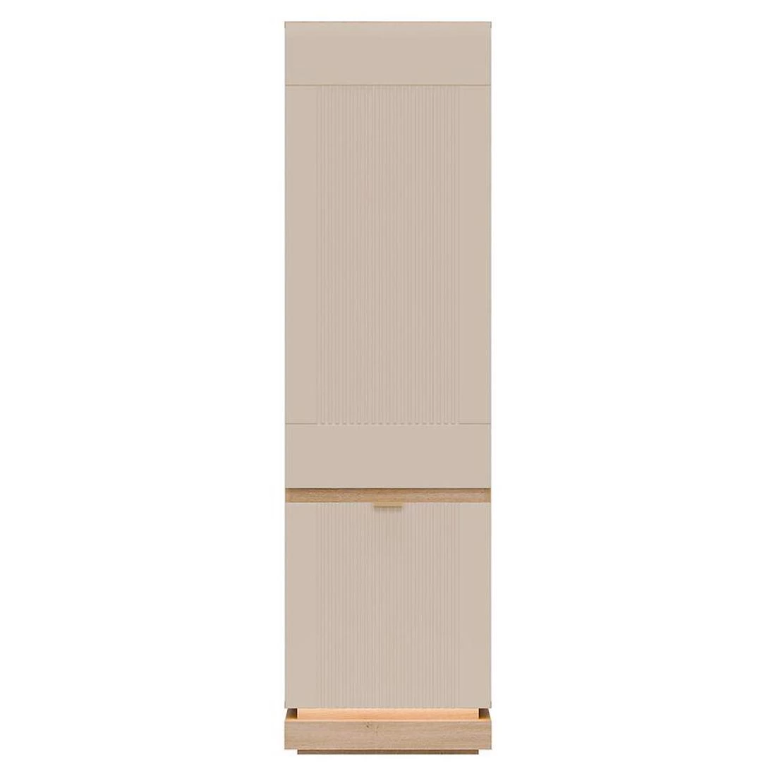Milton ormaric 54,5x40,5x193,5 hrast/bež
