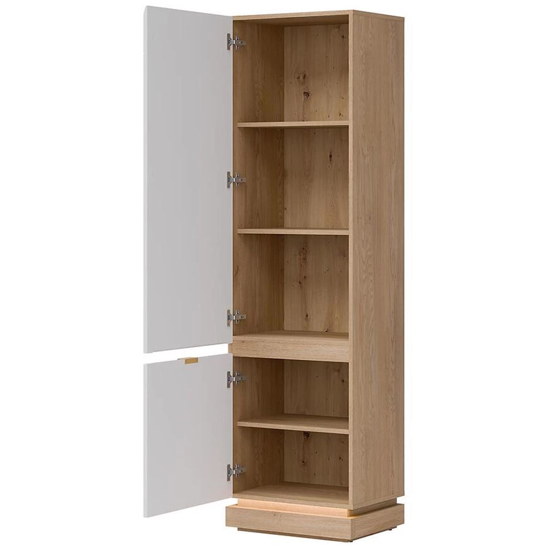 Milton ormaric 54,5x40,5x193,5 hrast/bijela