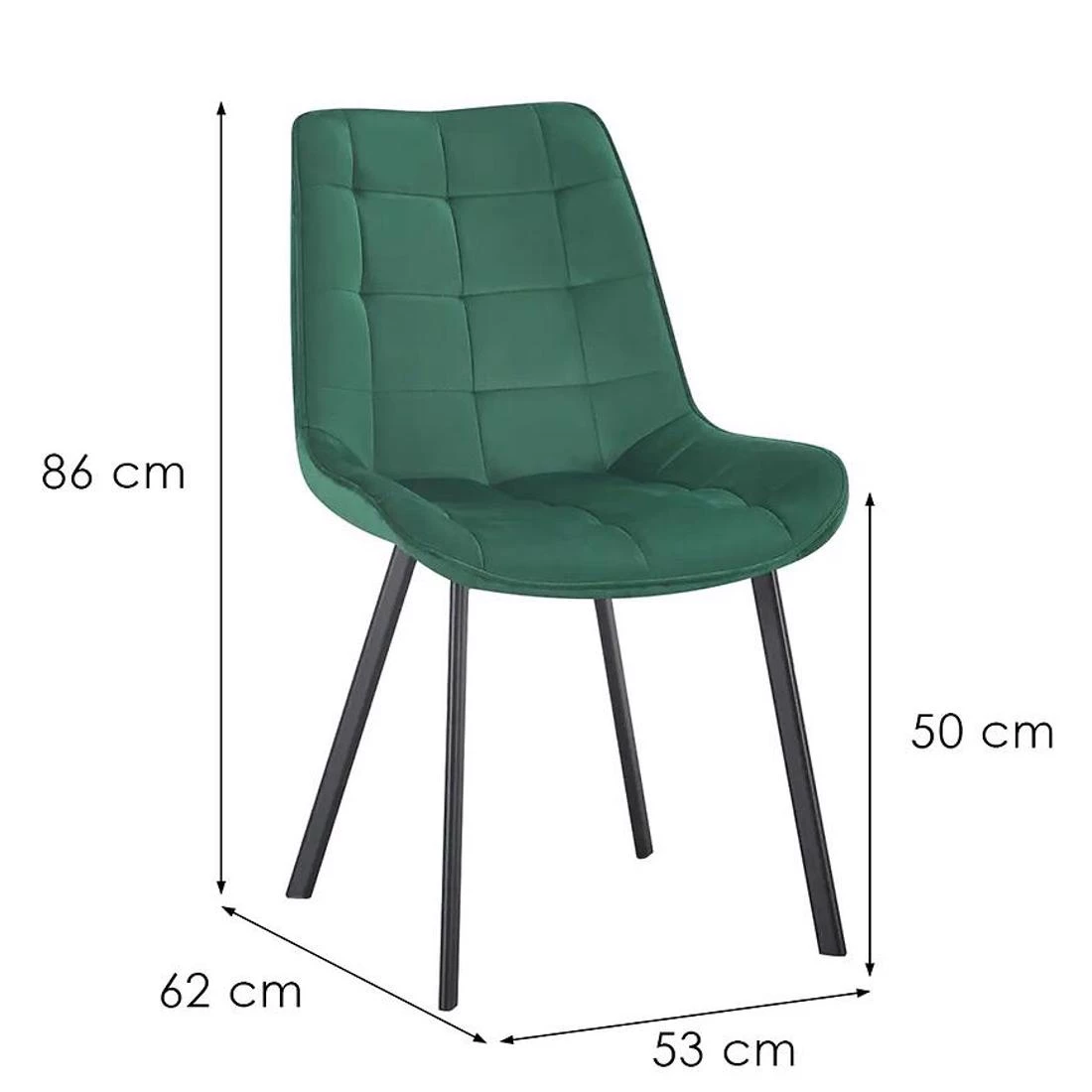 Ore stolica 53x62x50/86 cm zelena