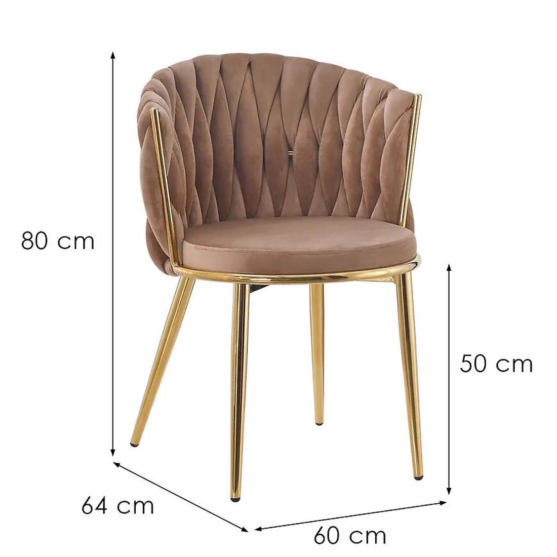 Sacha stolica 60x64x50/80 cm bež