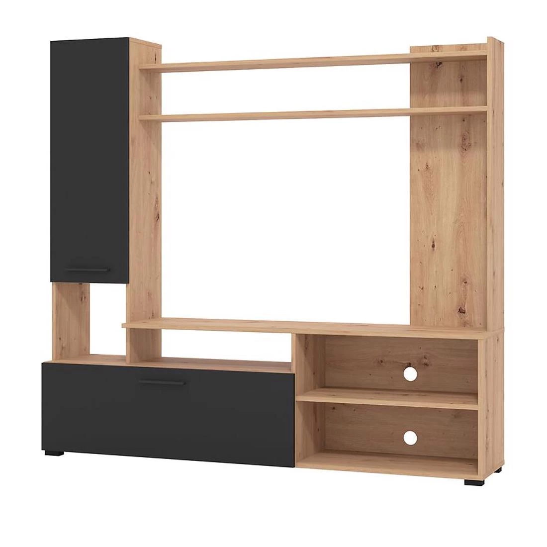 Braga regal 168,5x35x157 cm artisan/crna