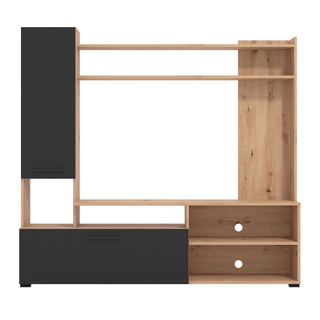 Braga regal 168,5x35x157 cm artisan/crna