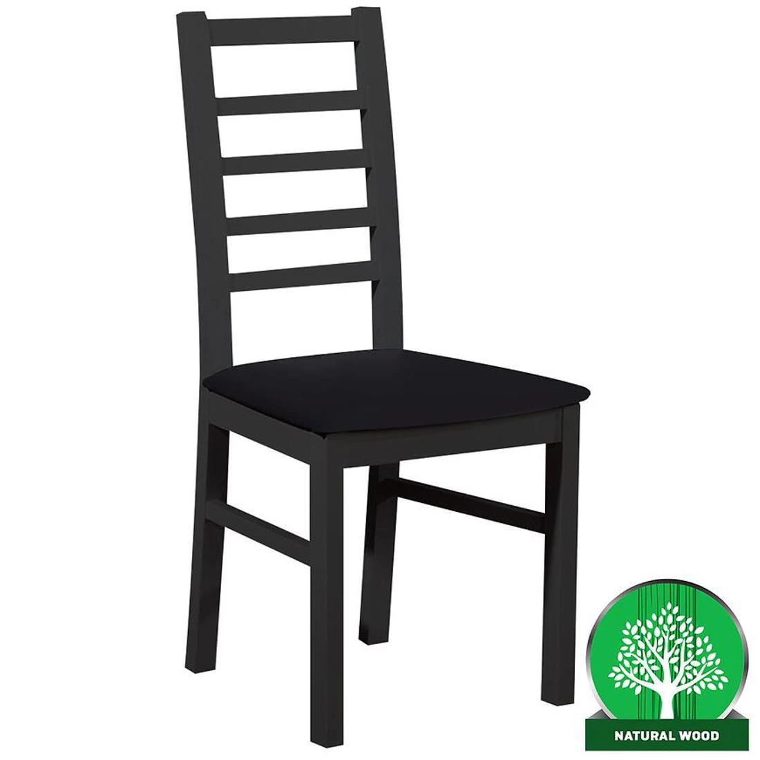 W131 stolica 46x39x47/96 cm crna tkanina primo