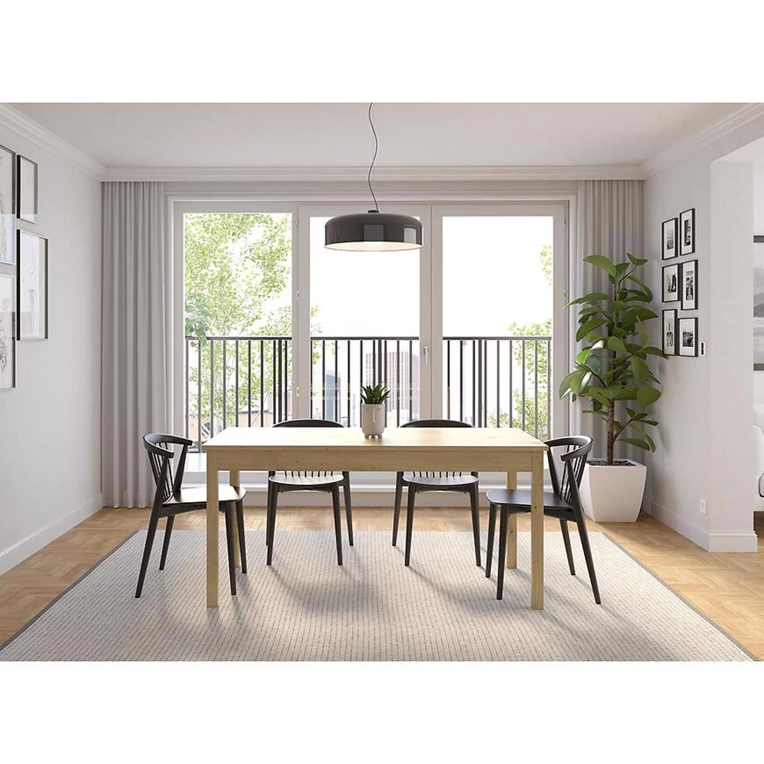 Sendi stol produživi 160/240x80 cm artisan hrast