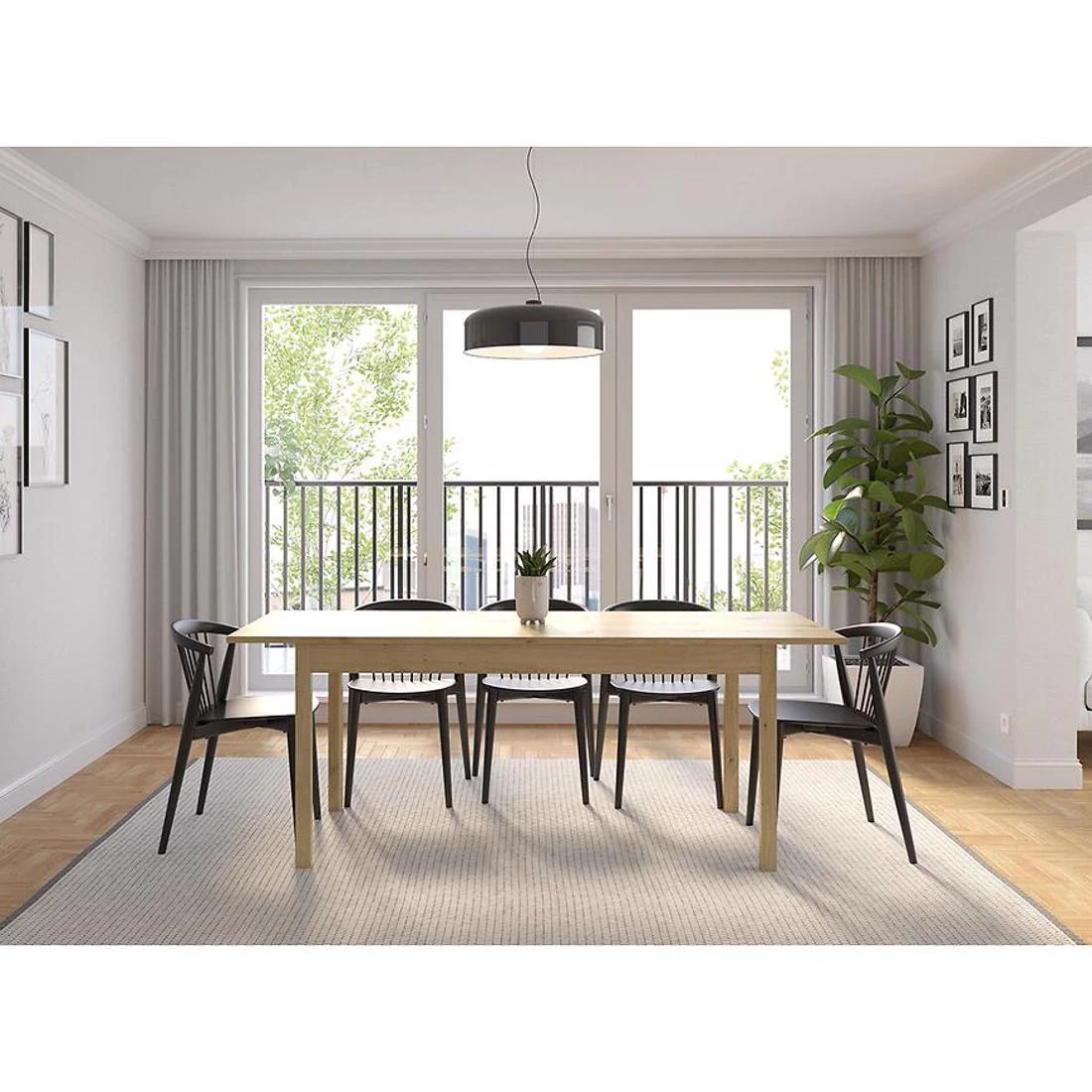 Sendi stol produživi 160/240x80 cm artisan hrast