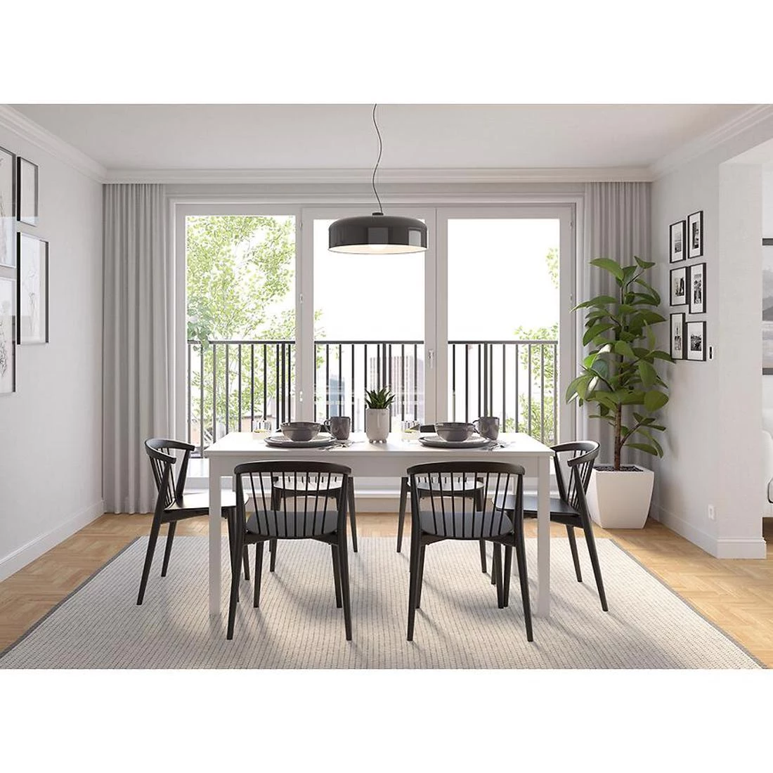 Sendi stol produživi 160/240x80 cm bijeli