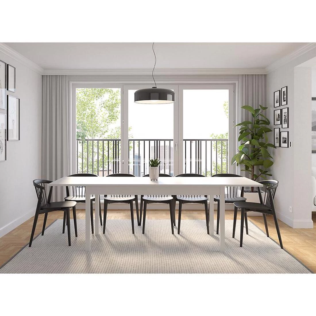 Sendi stol produživi 160/240x80 cm bijeli