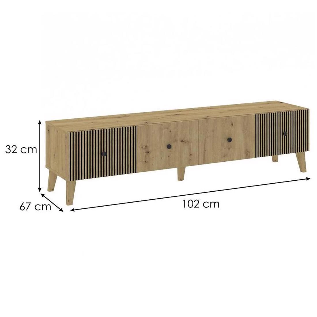 Berlin stocic 102x67x32 hrast