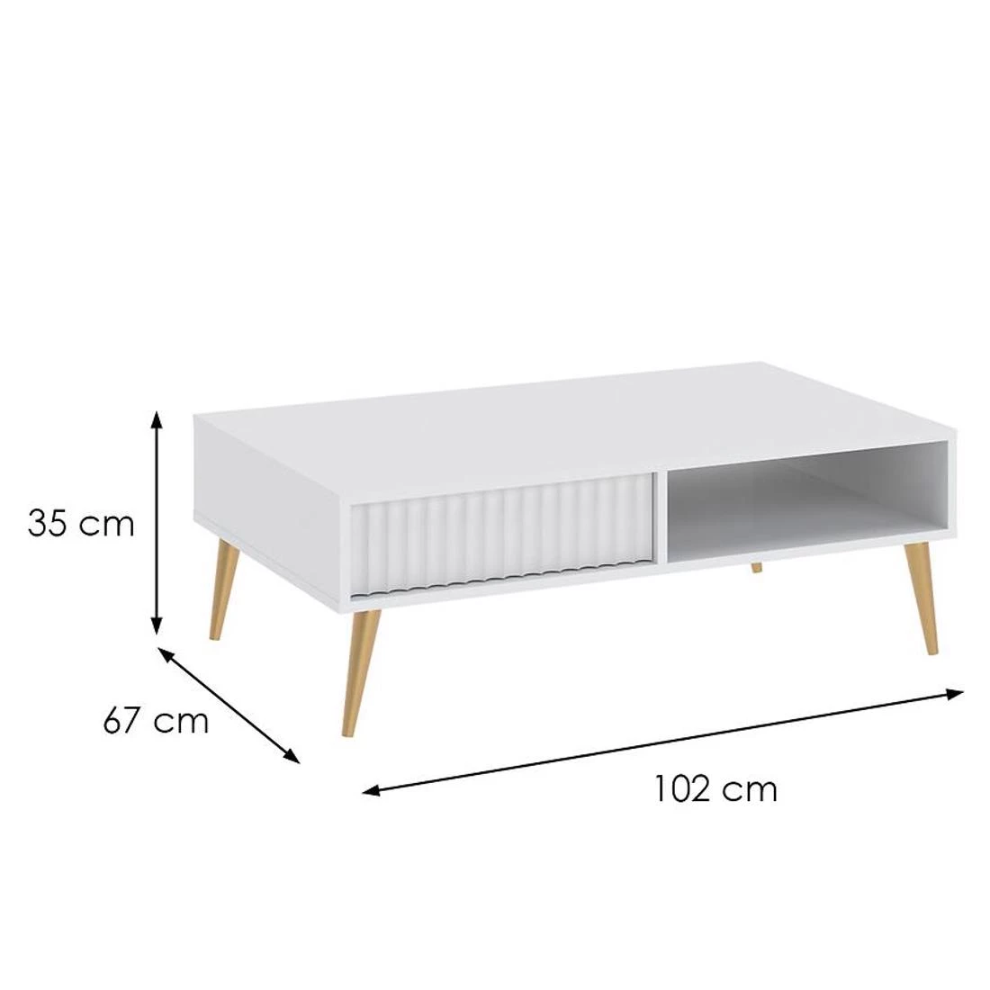 Barcelona stocic 102x67x35 beli