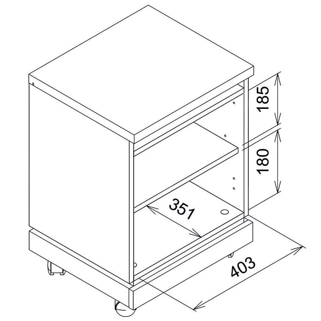 Aston An13 ormaric 44x39x63 cm hrast/kašmir