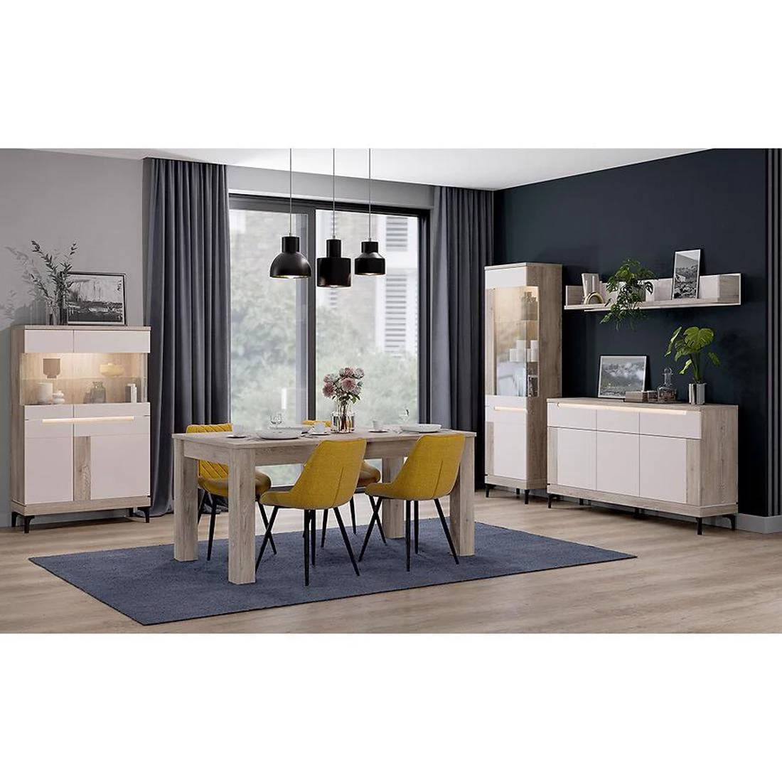 Aston An13 ormaric 44x39x63 cm hrast/kašmir