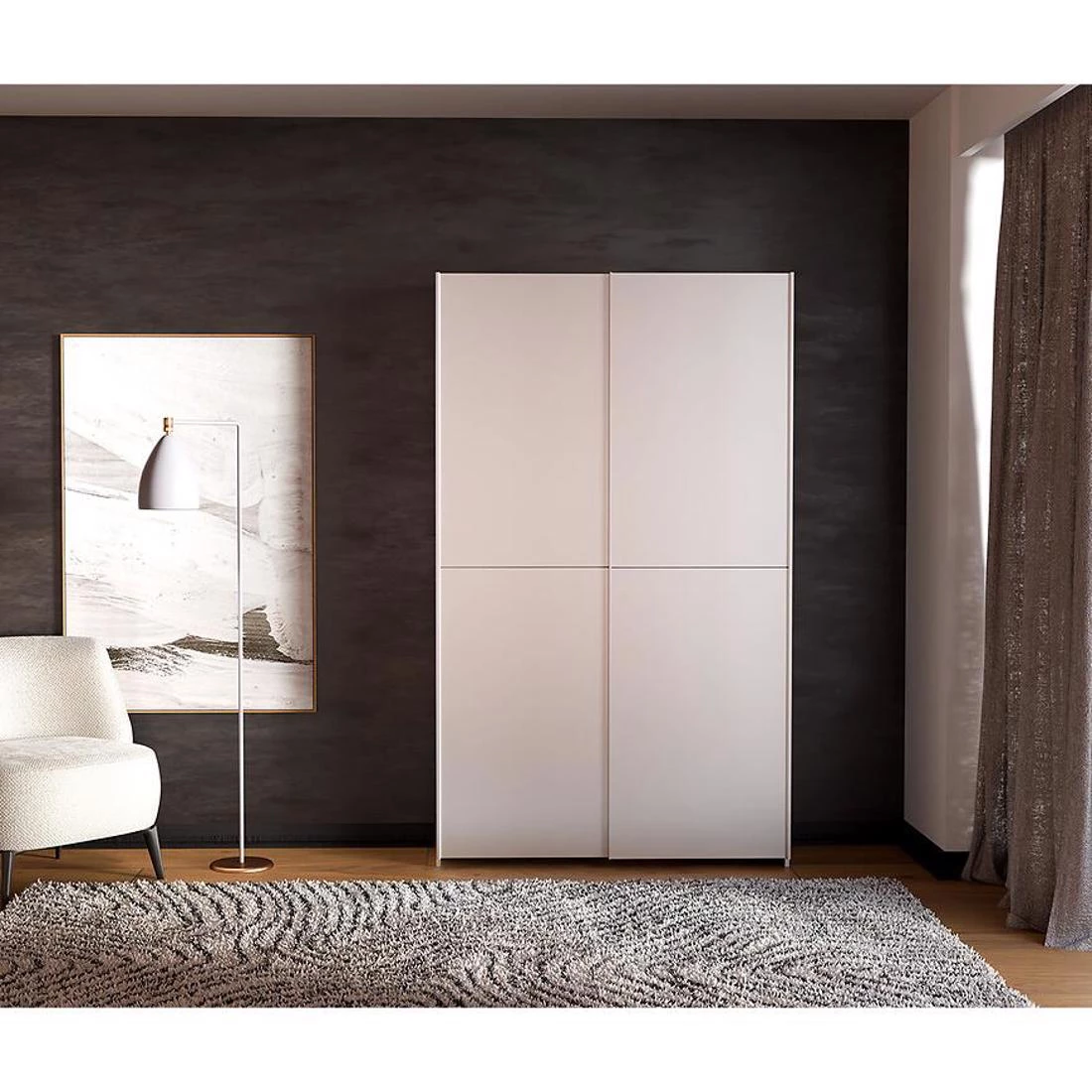 Chiseldon ormar 120,1x39,1x210,5 cm bela