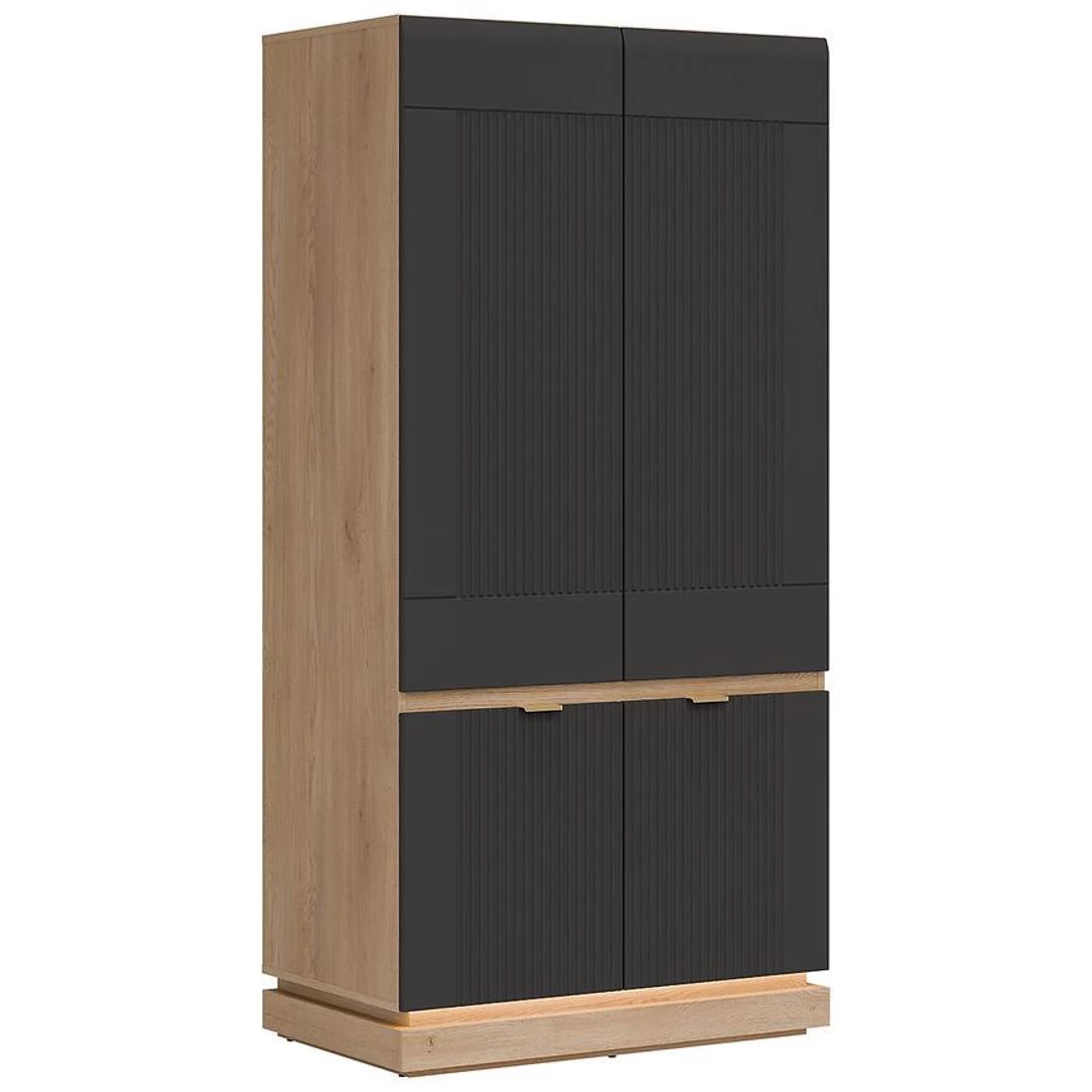 Milton ormar 95,5x55,5x193,5 cm hrast/antracit
