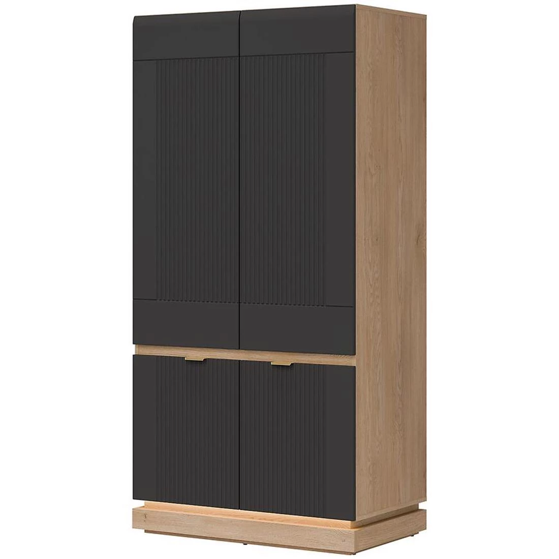 Milton ormar 95,5x55,5x193,5 cm hrast/antracit