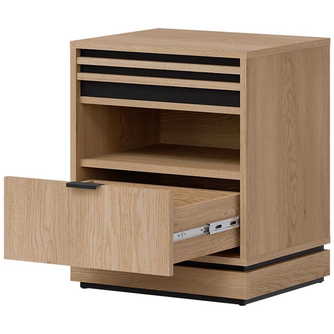 Ferro nocni ormaric 48.5x39x58.5 cm krem ??hrast