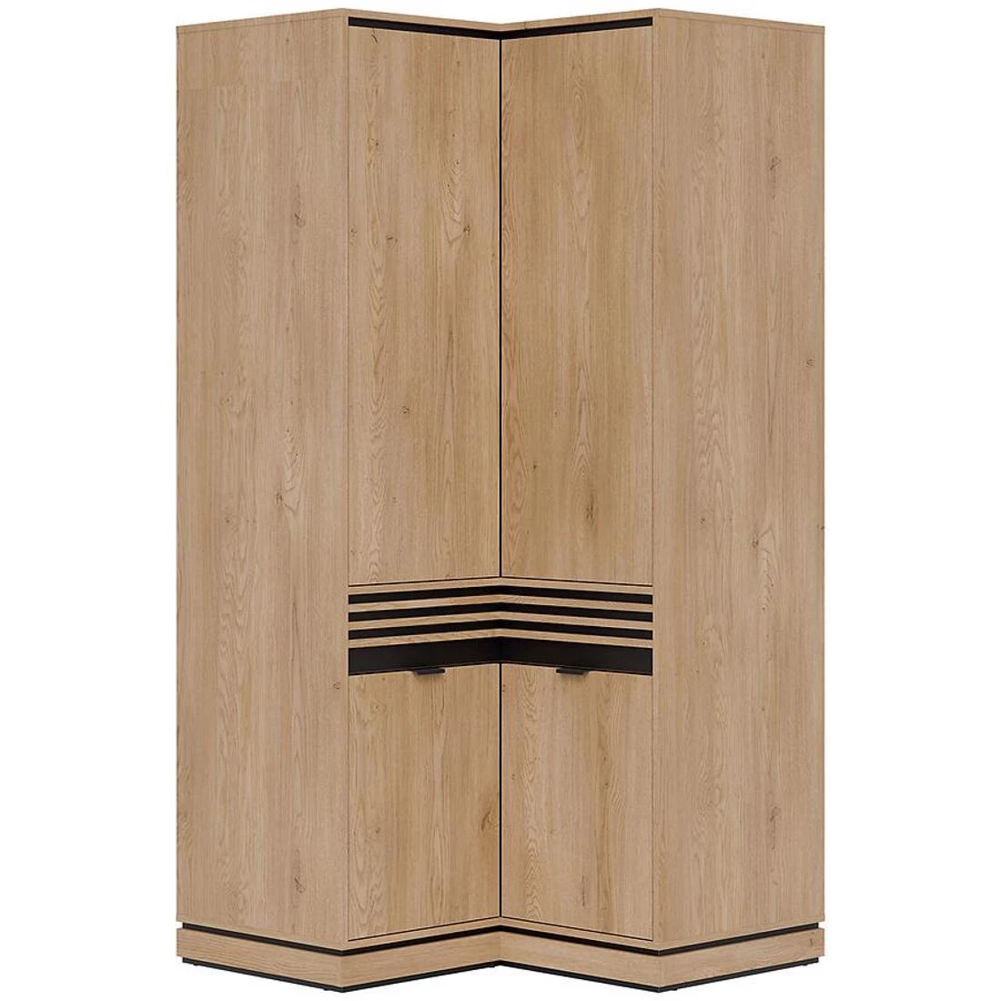Ferro kutni ormar 100x100x204,5 cm hrast