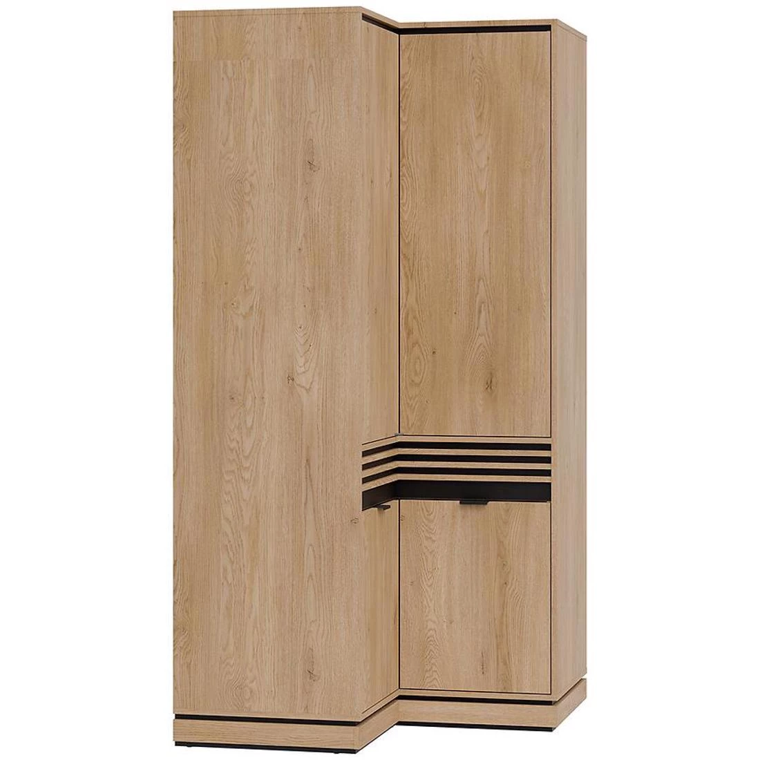 Ferro kutni ormar 100x100x204,5 cm hrast