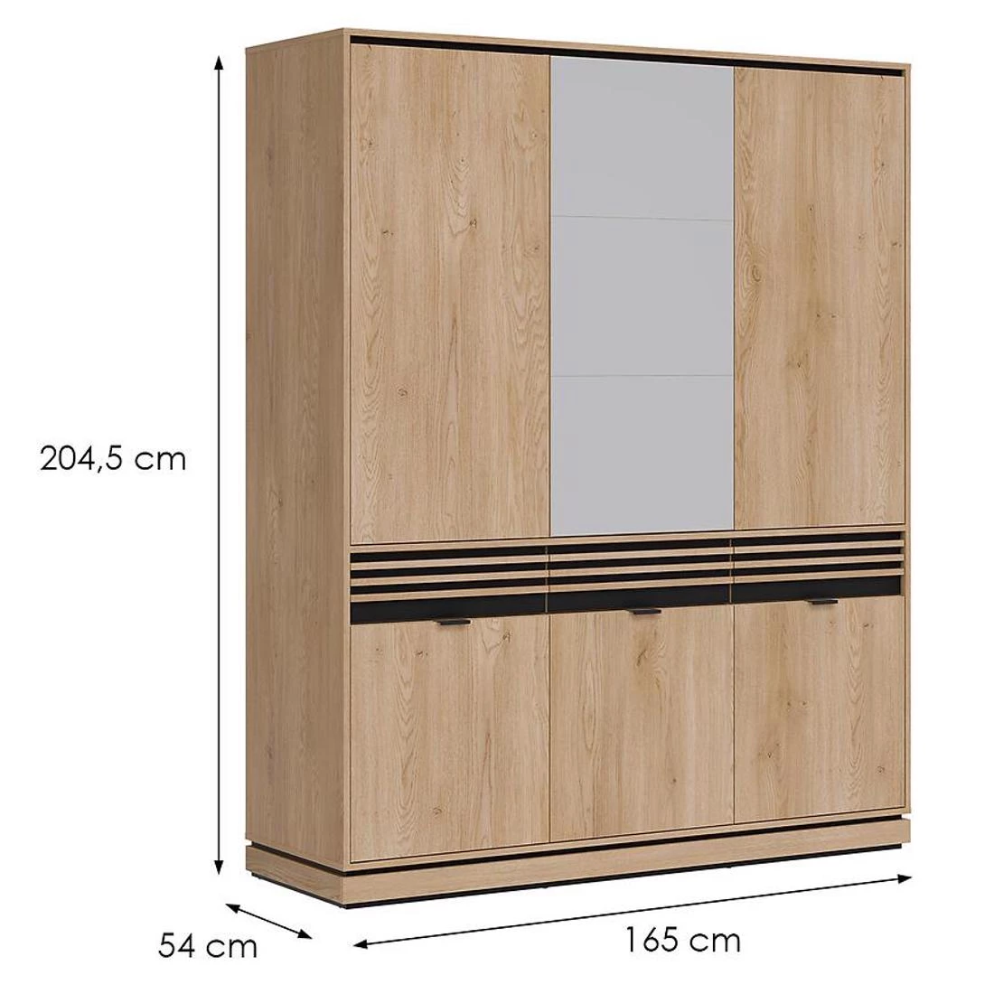 Ferro ormar 165x54x204,5 cm hrast
