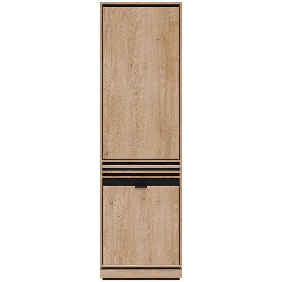 Ferro ormar 57,5x39x195 cm hrast/crna