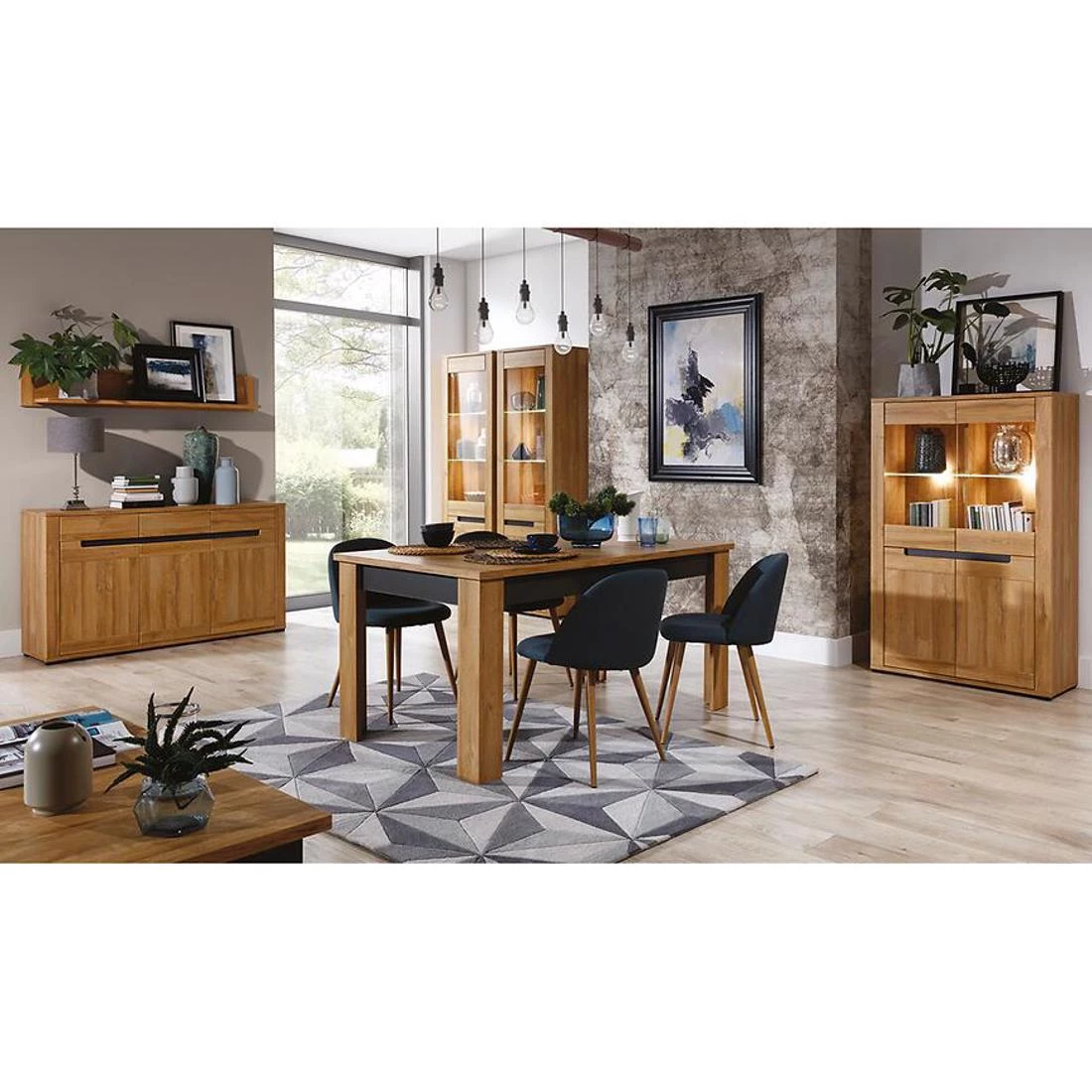 York Y-13 zidna vješalica 77x24.5x101.5 cm hrast